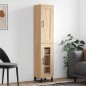 vidaXL Credenza Rovere Sonoma 34,5x34x180 cm in Legno Multistrato vidaXL Credenza Rovere Sonoma 34,5x34x180 cm in Legno Multistrato