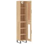 vidaXL Credenza Rovere Sonoma 34,5x34x180 cm in Legno Multistrato vidaXL Credenza Rovere Sonoma 34,5x34x180 cm in Legno Multistrato