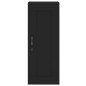 vidaXL Credenza Nera 34,5x34x180 cm in Legno Multistrato