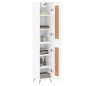vidaXL Credenza Bianca 34,5x34x180 cm in Legno Multistrato