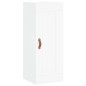 vidaXL Credenza Bianca 34,5x34x180 cm in Legno Multistrato