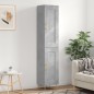 vidaXL Credenza Grigio Cemento 34,5x34x180 cm in Legno Multistrato vidaXL Credenza Grigio Cemento 34,5x34x180 cm in Legno Multistrato