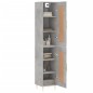 vidaXL Credenza Grigio Cemento 34,5x34x180 cm in Legno Multistrato vidaXL Credenza Grigio Cemento 34,5x34x180 cm in Legno Multistrato