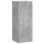 vidaXL Credenza Grigio Cemento 34,5x34x180 cm in Legno Multistrato vidaXL Credenza Grigio Cemento 34,5x34x180 cm in Legno Multistrato
