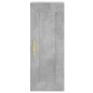 vidaXL Credenza Grigio Cemento 34,5x34x180 cm in Legno Multistrato vidaXL Credenza Grigio Cemento 34,5x34x180 cm in Legno Multistrato