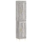 vidaXL Credenza Grigio Sonoma 34,5x34x180 cm in Legno Multistrato vidaXL Credenza Grigio Sonoma 34,5x34x180 cm in Legno Multistrato