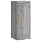vidaXL Credenza Grigio Sonoma 34,5x34x180 cm in Legno Multistrato vidaXL Credenza Grigio Sonoma 34,5x34x180 cm in Legno Multistrato