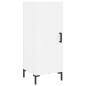 vidaXL Credenza Bianca 34,5x34x180 cm in Legno Multistrato vidaXL Credenza Bianca 34,5x34x180 cm in Legno Multistrato