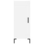 vidaXL Credenza Bianca 34,5x34x180 cm in Legno Multistrato vidaXL Credenza Bianca 34,5x34x180 cm in Legno Multistrato