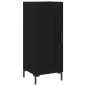 vidaXL Credenza Nera 34,5x34x180 cm in Legno Multistrato vidaXL Credenza Nera 34,5x34x180 cm in Legno Multistrato