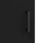 vidaXL Credenza Nera 34,5x34x180 cm in Legno Multistrato vidaXL Credenza Nera 34,5x34x180 cm in Legno Multistrato