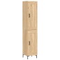 vidaXL Credenza Rovere Sonoma 34,5x34x180 cm in Legno Multistrato vidaXL Credenza Rovere Sonoma 34,5x34x180 cm in Legno Multistrato