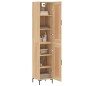 vidaXL Credenza Rovere Sonoma 34,5x34x180 cm in Legno Multistrato vidaXL Credenza Rovere Sonoma 34,5x34x180 cm in Legno Multistrato