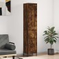 vidaXL Credenza Rovere Fumo 34,5x34x180 cm in Legno Multistrato vidaXL Credenza Rovere Fumo 34,5x34x180 cm in Legno Multistrato