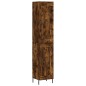 vidaXL Credenza Rovere Fumo 34,5x34x180 cm in Legno Multistrato vidaXL Credenza Rovere Fumo 34,5x34x180 cm in Legno Multistrato