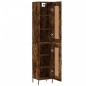 vidaXL Credenza Rovere Fumo 34,5x34x180 cm in Legno Multistrato vidaXL Credenza Rovere Fumo 34,5x34x180 cm in Legno Multistrato