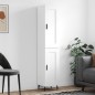 vidaXL Credenza Bianca 34,5x34x180 cm in Legno Multistrato vidaXL Credenza Bianca 34,5x34x180 cm in Legno Multistrato