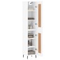 vidaXL Credenza Bianca 34,5x34x180 cm in Legno Multistrato vidaXL Credenza Bianca 34,5x34x180 cm in Legno Multistrato