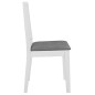 vidaXL Set per Sala da Pranzo 5 pz in MDF Bianco vidaXL Set per Sala da Pranzo 5 pz in MDF Bianco
