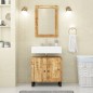vidaXL Set Mobili da Bagno 2pz in Legno Massello di Mango vidaXL Set Mobili da Bagno 2pz in Legno Massello di Mango