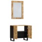 vidaXL Set Mobili da Bagno 2pz in Legno Massello di Mango vidaXL Set Mobili da Bagno 2pz in Legno Massello di Mango