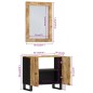 vidaXL Set Mobili da Bagno 2pz in Legno Massello di Mango vidaXL Set Mobili da Bagno 2pz in Legno Massello di Mango