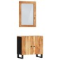 vidaXL Set Mobili da Bagno 2pz in Legno Massello di Acacia vidaXL Set Mobili da Bagno 2pz in Legno Massello di Acacia