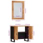 vidaXL Set Mobili da Bagno 2pz in Legno Massello di Acacia vidaXL Set Mobili da Bagno 2pz in Legno Massello di Acacia