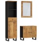 vidaXL Set Mobili da Bagno 3pz in Legno Massello di Mango vidaXL Set Mobili da Bagno 3pz in Legno Massello di Mango