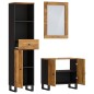 vidaXL Set Mobili da Bagno 3pz in Legno Massello di Mango vidaXL Set Mobili da Bagno 3pz in Legno Massello di Mango
