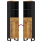 vidaXL Set Mobili da Bagno 3pz in Legno Massello di Mango vidaXL Set Mobili da Bagno 3pz in Legno Massello di Mango