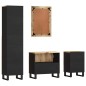 vidaXL Set Mobili da Bagno 4 pz in Legno Massello di Mango vidaXL Set Mobili da Bagno 4 pz in Legno Massello di Mango