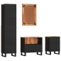 vidaXL Set Mobili da Bagno 4 pz in Legno Massello di Acacia