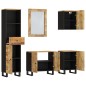 vidaXL Set Mobili da Bagno 5 pz in Legno Massello di Mango vidaXL Set Mobili da Bagno 5 pz in Legno Massello di Mango