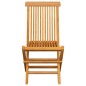 Sedie da Giardino con Cuscini Rossi 4 pz Massello di Teak Sedie da Giardino con Cuscini Rossi 4 pz Massello di Teak