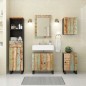 vidaXL Set Mobili da Bagno 5 pz in Legno Massello di Recupero vidaXL Set Mobili da Bagno 5 pz in Legno Massello di Recupero