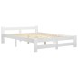 vidaXL Giroletto in Legno Massello di Pino Bianco 180x200 cm vidaXL Giroletto in Legno Massello di Pino Bianco 180x200 cm