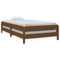 vidaXL Letto Impilabile Miele 100x200 cm in Legno Massello di Pino vidaXL Letto Impilabile Miele 100x200 cm in Legno Massello di Pino