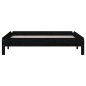 vidaXL Letto Impilabile Nero 100x200cm in Legno Massello di Pino vidaXL Letto Impilabile Nero 100x200cm in Legno Massello di Pino