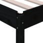 vidaXL Letto Impilabile Nero 100x200cm in Legno Massello di Pino vidaXL Letto Impilabile Nero 100x200cm in Legno Massello di Pino