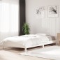 vidaXL Letto Impilabile Bianco 90x200cm in Legno Massello di Pino vidaXL Letto Impilabile Bianco 90x200cm in Legno Massello di Pino