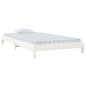 vidaXL Letto Impilabile Bianco 90x200cm in Legno Massello di Pino vidaXL Letto Impilabile Bianco 90x200cm in Legno Massello di Pino