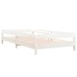 vidaXL Letto Impilabile Bianco 90x200cm in Legno Massello di Pino vidaXL Letto Impilabile Bianco 90x200cm in Legno Massello di Pino
