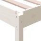 vidaXL Letto Impilabile Bianco 90x200cm in Legno Massello di Pino vidaXL Letto Impilabile Bianco 90x200cm in Legno Massello di Pino