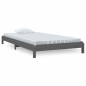 vidaXL Letto Impilabile Grigio 100x200cm in Legno Massello di Pino vidaXL Letto Impilabile Grigio 100x200cm in Legno Massello di Pino