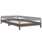 vidaXL Letto Impilabile Grigio 100x200cm in Legno Massello di Pino vidaXL Letto Impilabile Grigio 100x200cm in Legno Massello di Pino