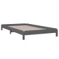 vidaXL Letto Impilabile Grigio 100x200cm in Legno Massello di Pino vidaXL Letto Impilabile Grigio 100x200cm in Legno Massello di Pino