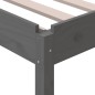 vidaXL Letto Impilabile Grigio 100x200cm in Legno Massello di Pino vidaXL Letto Impilabile Grigio 100x200cm in Legno Massello di Pino