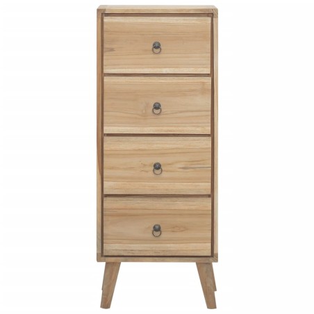 vidaXL Cassettiera 40x30x100 cm in Legno Massello di Teak