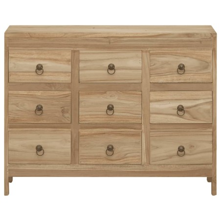 vidaXL Cassettiera 80x30x55 cm in Legno Massello di Teak